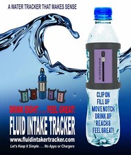 Water Intake Tracker AQUA -  A water bottle accessory.  Great New Product 