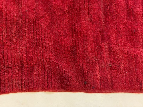 Bohemian Area Rug Red Wool Entryway Runner,Handmade Stair Runner 4.7x6 ft - Picture 11 of 11