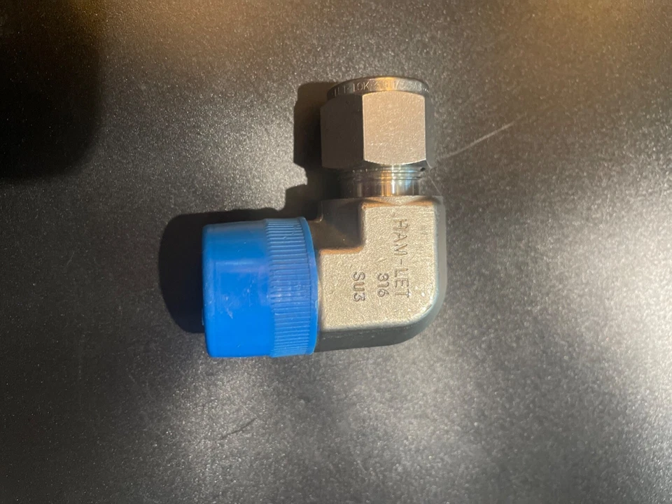 Ham-Let 1/2" Tube OD x 3/4 MPT Stainless Steel Compression Tube Male Elbow Comp  - Image 2 of 3