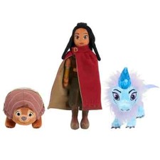 Disney Raya and the Last Dragon Plush Collector Set with Raya, Tuk Tuk,  Sisu
