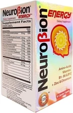 Neurobion Energy 60 Caps Amino Acids, B Complex Vitamins and Zinc Supplements