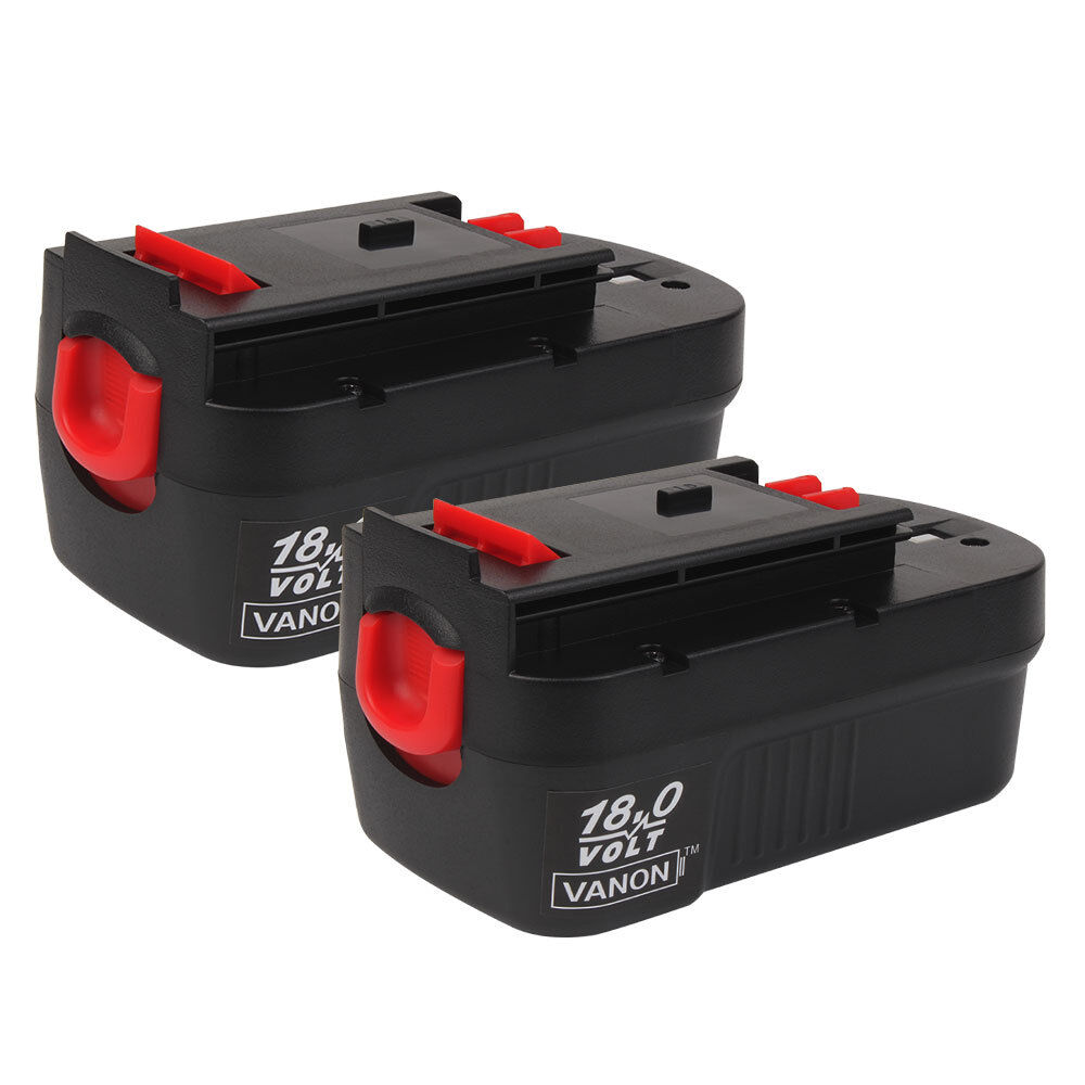 HPB18-OPE2 For BLACK+DECKER 18 Volt HPB18 Battery 2-Pack 244760-00 BD18PSK  A1718