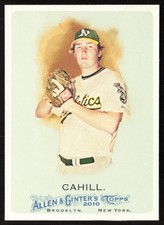 2010 Topps Allen & Ginter Trevor Cahill #303 Oakland Athletics