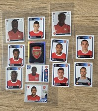 bacary sagna, laurent koscielny et autres - lot stickers panini arsenal fc...