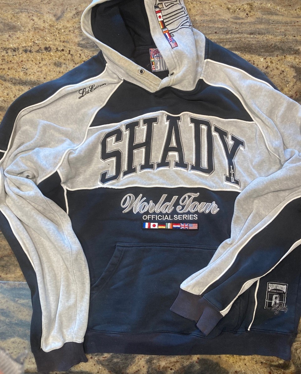 Shady LTD World Tour Hoodie Medium Black Gray Eminem Slim Shady