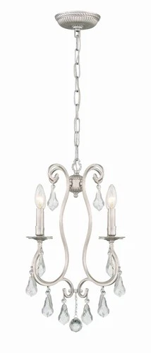 Crystorama Ashton 16" Wide 4-Light Traditional Olde Silver Chandelier - Picture 3 of 8