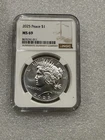 2025 SILVER PEACE DOLLAR NGC MS 69  ~ Brown Label ~ Pristine (011)