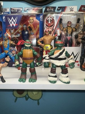 Lot Of 2 TMNT Viacom Figures 4.5'' From 2012- Raphael   Super Clean Display Only