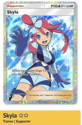 Pokemon TCG Pocket - Skyla - 2  Trainer Karte - Englisch - Schnelle Lieferung