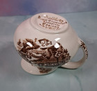 Vintage ROYAL CROWNFORD IRONSTONE Tonquin Brown Transferware Miniature Creamer — photo 10