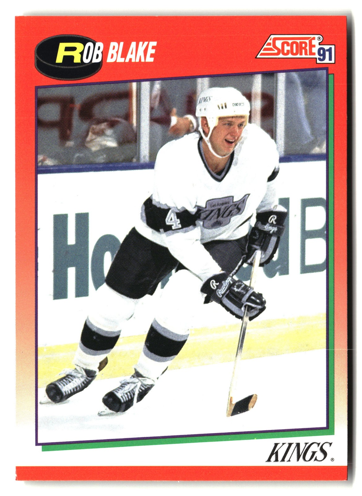 1991-92 Score Canadian English #27 Rob Blake
