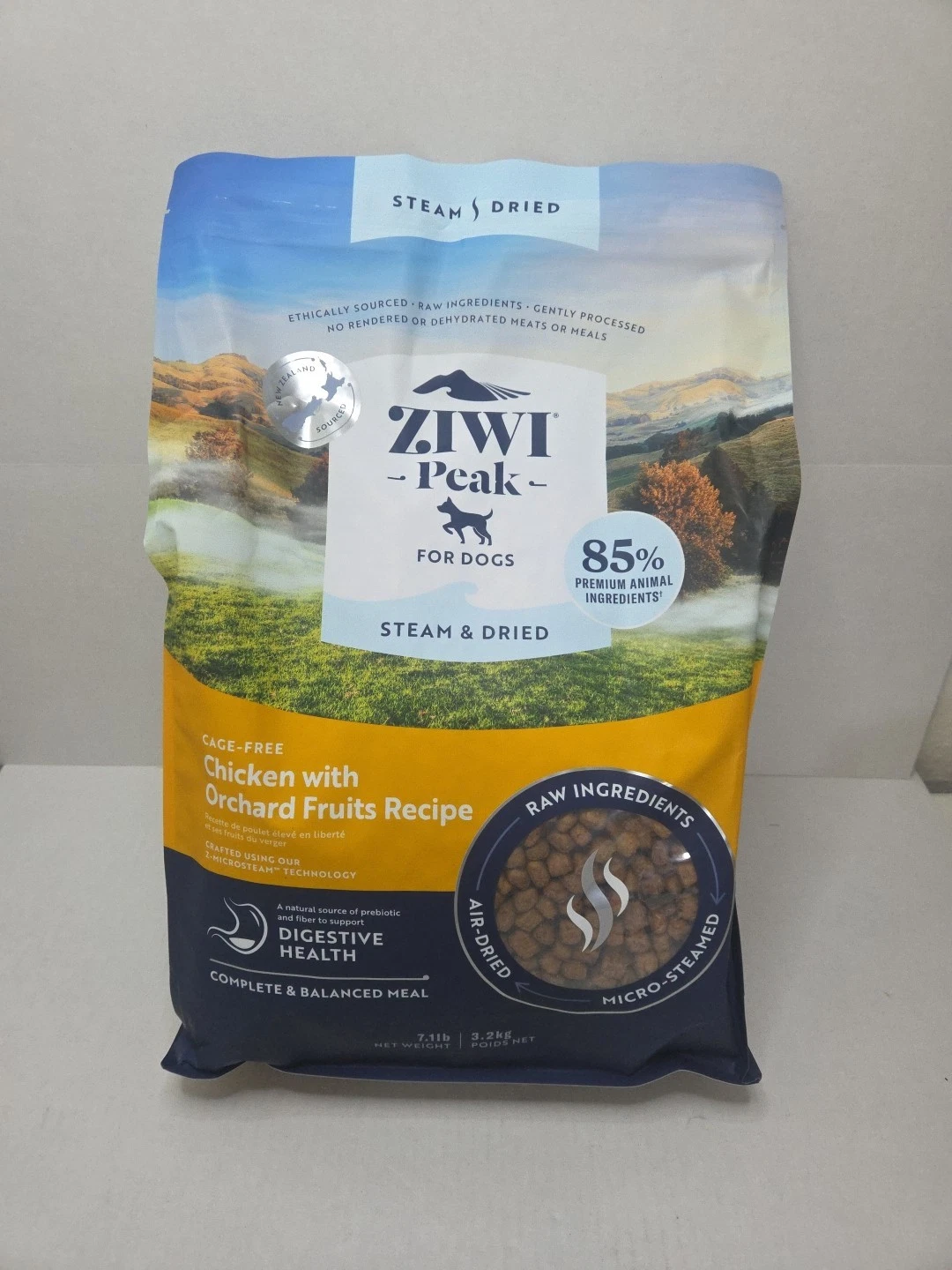 Ziwi Peak Dog Food 7.1lbs Chicken w/Orchard Fruits Steam and Dried F Ship 9/25