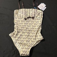 Amoena - Women’s One Piece Swimsuit US 6A / EU 36A - Creme/Gold!
