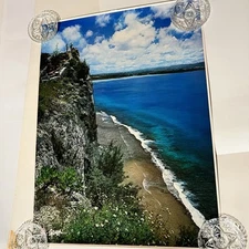 Travel Poster Two Lovers' Point & Tumon Bay Guam USA 18x24” Photo