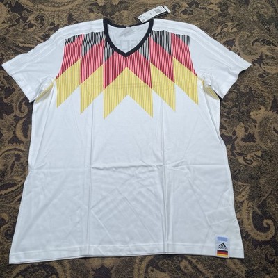 Mens Adidas Germany Retro Soccer Tee Shirt Size 2XL New