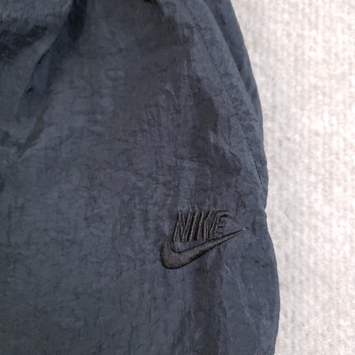 Vintage Nike Pants Kids Boys Medium Black Track Pants Windbreaker Zipper 90s - Picture 8 of 14
