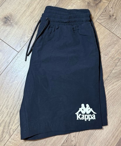 Kappa Mens Shorts Black LOGO Drawstring Sz Small - Picture 2 of 9