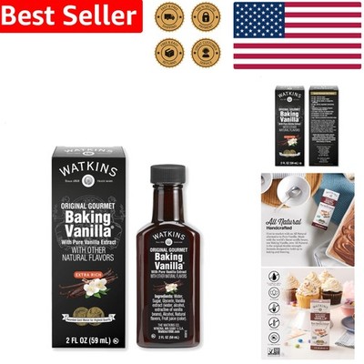 Natural Baking Vanilla Extract Pure Gourmet Flavor 2 Oz Gluten Free Kosher
