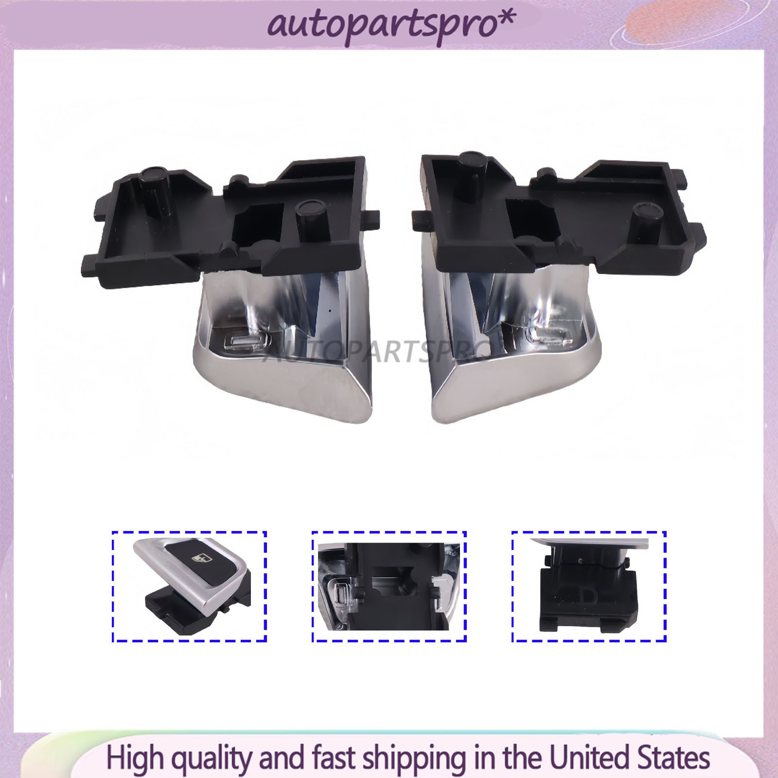 2PCS Power Window Button Fits For Ferrari California T Base Supporter