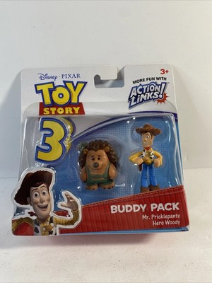 TOY STORY 3 ACTION LINKS BUDDY PACK Mr PRICKLEPANTS & HERO WOOYDY- NEW