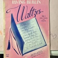 Irving Berlin Music Corp. Waltzes No. 1 Sheet Music Piano/Voice Pop Solo Voice