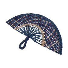 Handmade Straw Hanging Fan Woven Decoration Weave Decorative Wall Art