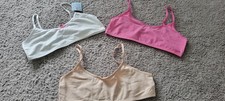 Cat & Jack Girls cropped bra X 3 size L:10-12 - Brand New! Free Shipping