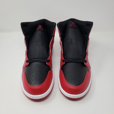 Nike Air Jordan 1 Mid Shoes Black Gym Red White DQ8426-061 Men's