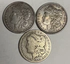 1881-P 1896-P 1899-O Morgan Silver Dollars (All Original!) U.S. $1 Coins Lot Set