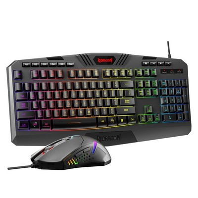 RGB Gaming Keyboard and Mouse Combo Programmable Backlit Macro Keys Set