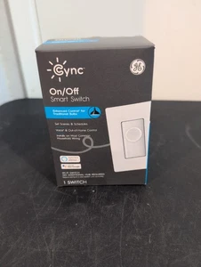 Cync scellé GE Fonctions d'interrupteurs intelligents en marche/arrêt avec Alexa & Google Asst Pas de Neutre