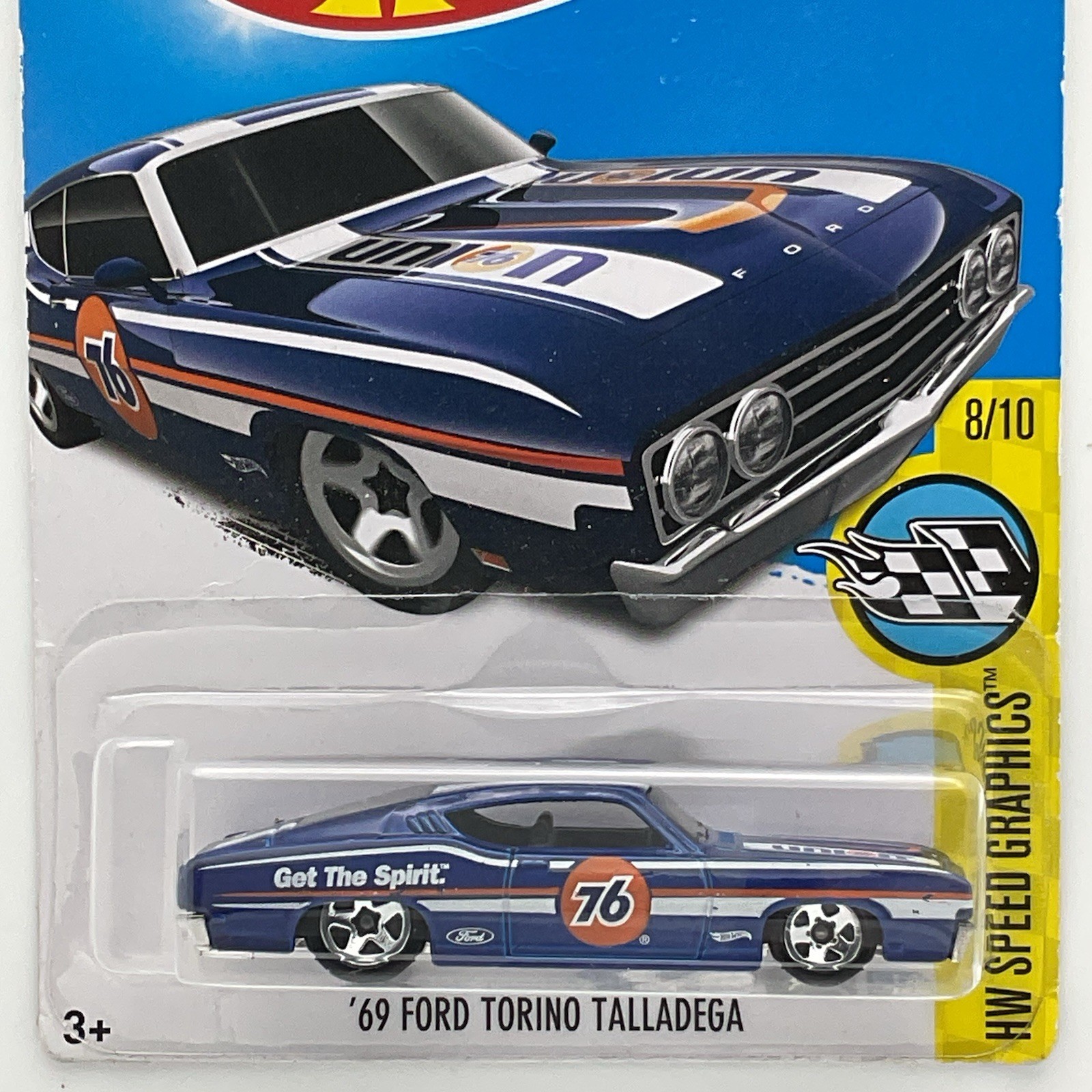 Hot Wheels 2016 HW Speed Graphics “69 Ford Torino Talladega Bad Card