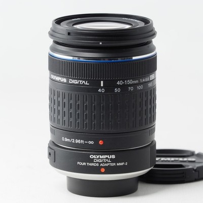 Olympus Zuiko Digital 40-150mm f/4-5.6 ED Lens w/MMF-2 Adapter [Mint] US Stock