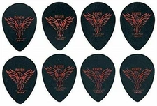 Clayton Black Raven Pick Small Teardrop .38mm 12 picks