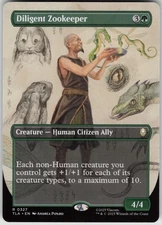 MTG Diligent Zookeeper (Borderless) Normal NM Avatar: The Last Airbender Magic 3