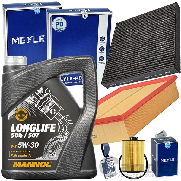 Meyle Filterset+Mannol 5W30 ÖL FüR VW Touran Golf 7 Skoda Kodiaq Audi A3 8V Q2-image