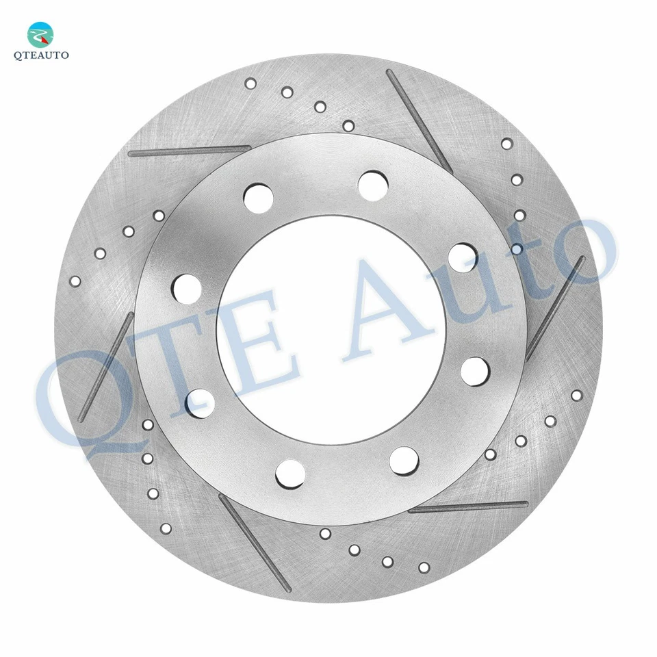 4 rotores de freio dianteiros 347mm-traseiros 340mm perfurados para 2005-2012 Ford F-250 Super Duty - Imagem 2 de 4