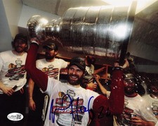 Michal Handzus signed Chicago Blackhawks Stanley Cup 8x10 photo #2 JSA