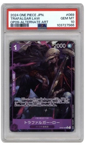 Trafalgar Law OP09-069 Emperors in the New World Foil PSA 10 Alt Art Japanese