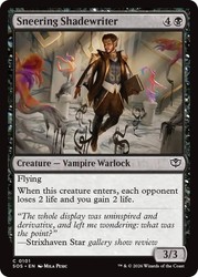 Sneering Shadewriter - 101 - Secrets of Strixhaven - Foil Common