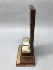 VINTAGE 1968 CAR RACING AUTOMOBILE TROPHY AWARD - METAL & WOOD - 10.5” Tall — photo 9