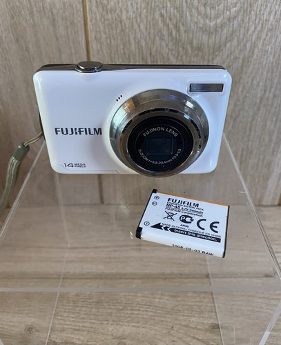 Fujifilm Finepix JV300 14.0MP Digital Compact Camera 3x Zoom White - Tested