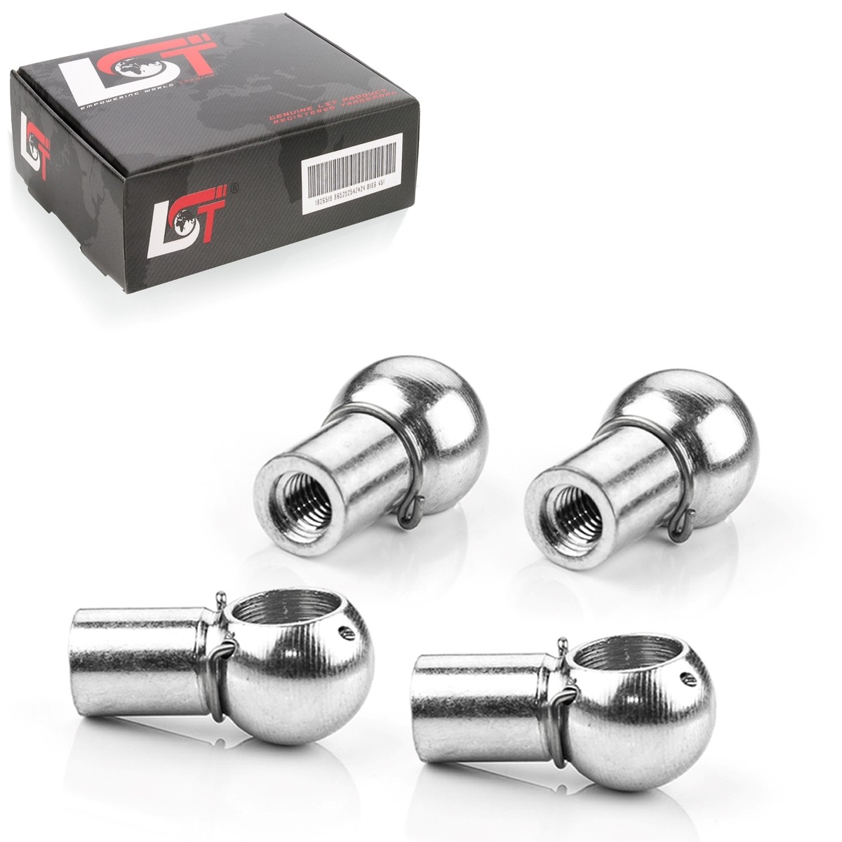 4x Ball Socket Gas Spring M6 Thread 10mm Ball Joint for OPEL Car