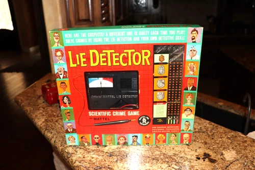 Vintage 1960 Mattel Lie Detector Scientific Crime Game IN EXCELLENT CONDITION