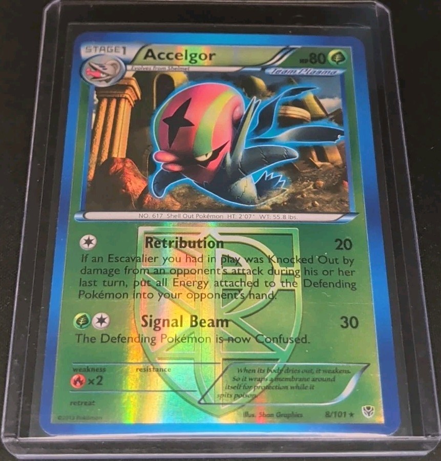 Accelgor (Team Plasma) 8/101 Plasma Blast Reverse Holo Pokémon TCG
