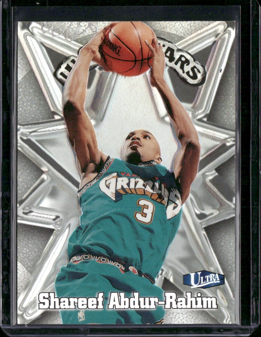 Shareef Abdur-Rahim #9 Basketball Cards 1997 Ultra Stars trading card — raw and PSA graded price guide