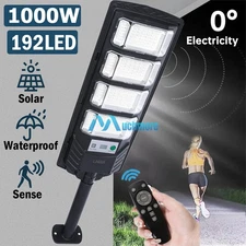 Outdoor Solar Wall Light 1000W LED Motion Sensor Super Bright Flood Lamp 3 Modes