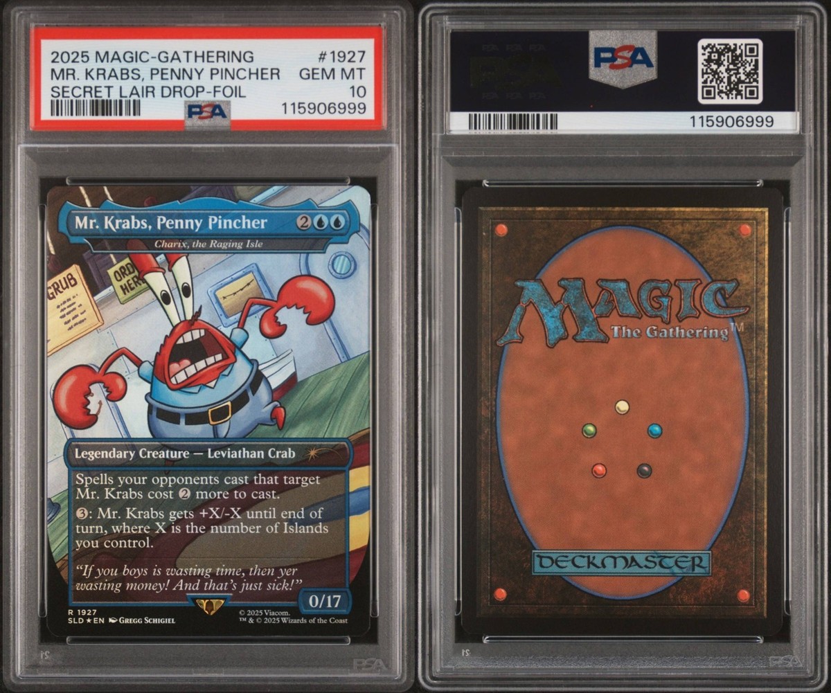 MTG Secret Lair SpongeBob SquarePants Foil Sequential Set ALL IN PSA 10 |  eBay