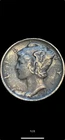 1920 10C Mercury Dime 90% silver; excellent condition #106