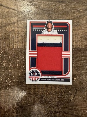 2025 USA Stars & Stripes Jumbo Material Jersey Prime #JMJ-SJ Quentin Young /62